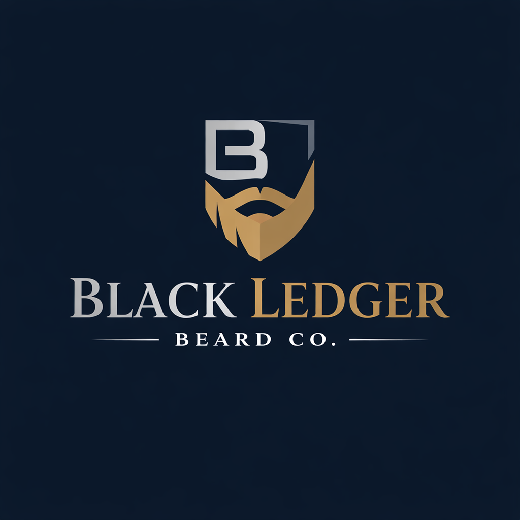 Black Ledger Beard Co. Logo